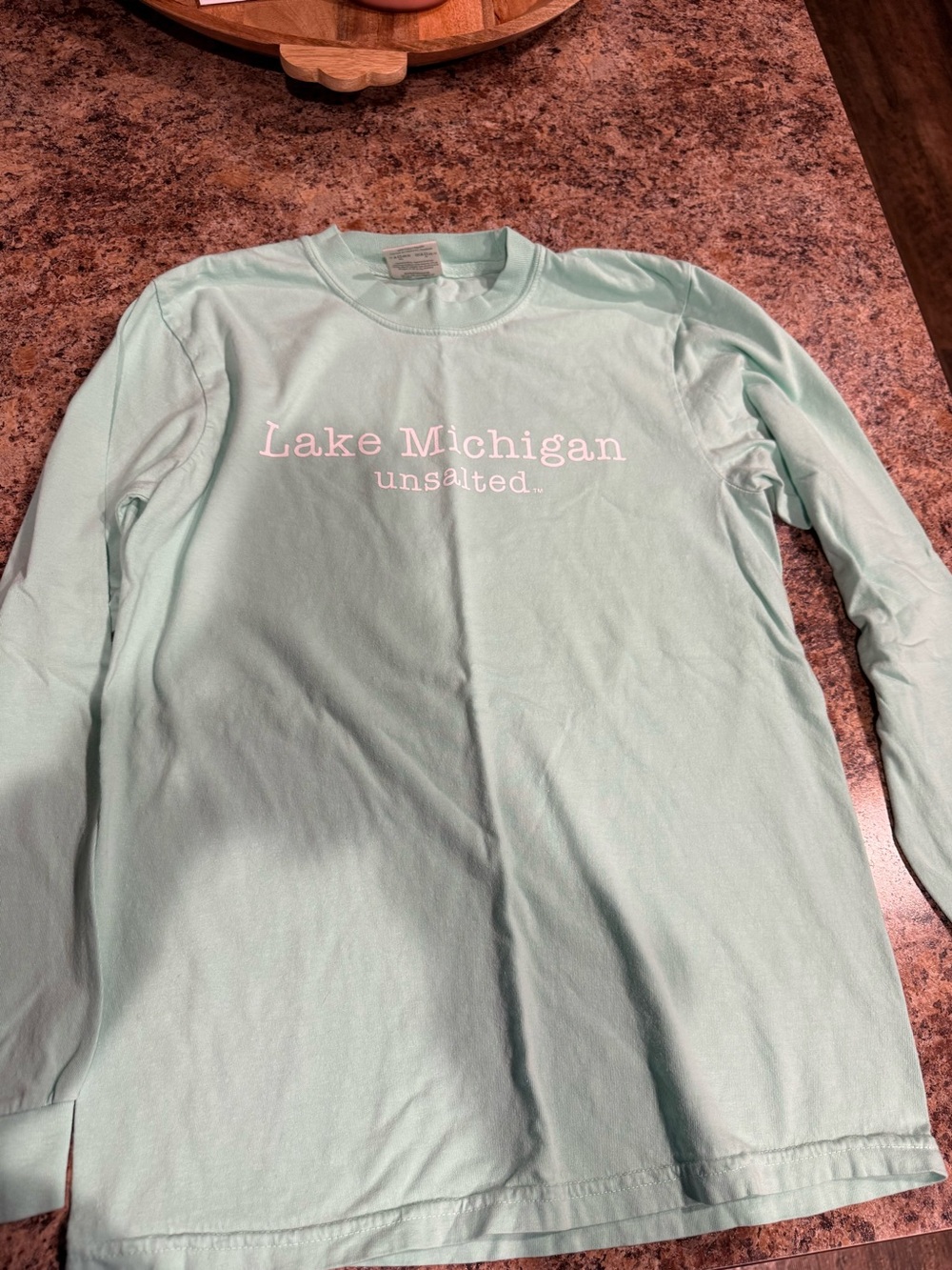 Comfort Colors Lake Michigan Unsalted Long Sleeve Tee - Light Mint